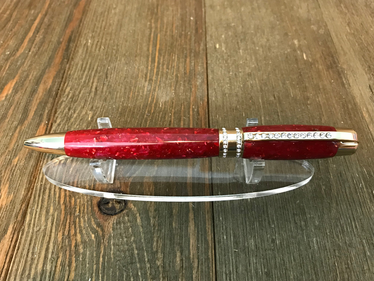 Princess Pen - Red with Gold trim