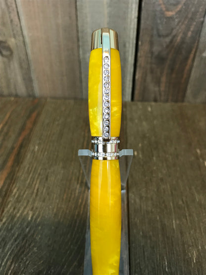 Princess Pen - Yellow with Gold trim