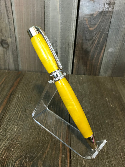 Princess Pen - Yellow with Gold trim