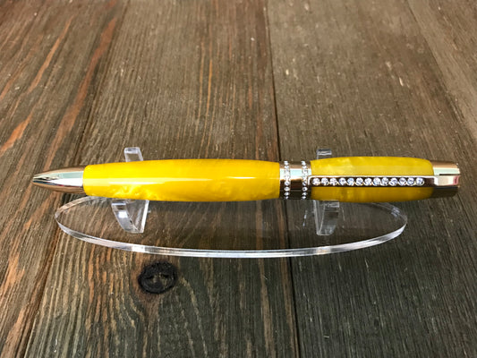 Princess Pen - Yellow with Gold trim
